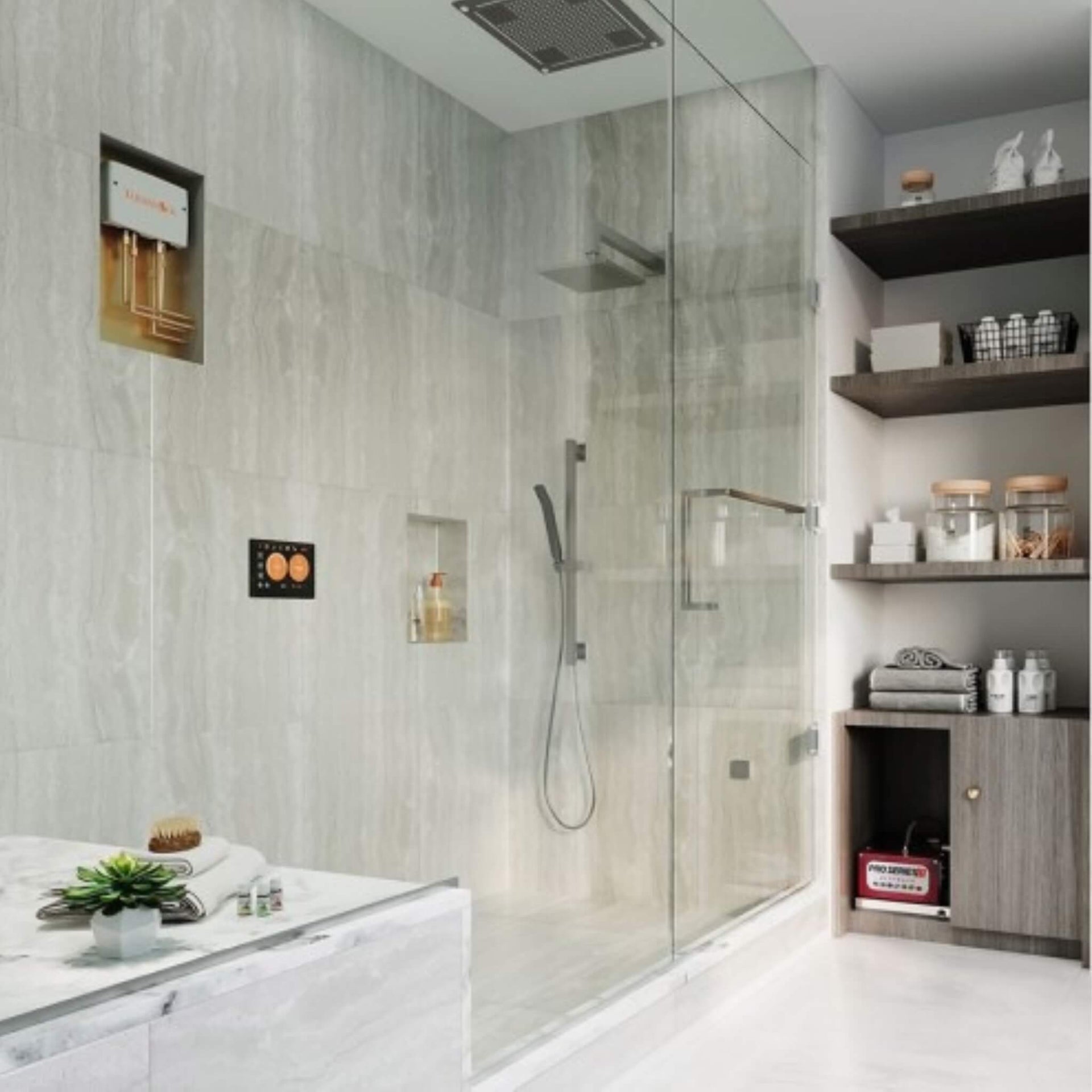 ThermaSol ThermaTouch 7-Inch Steam Shower Control Package With SteamVection [TWPH7S] (SAK94172)