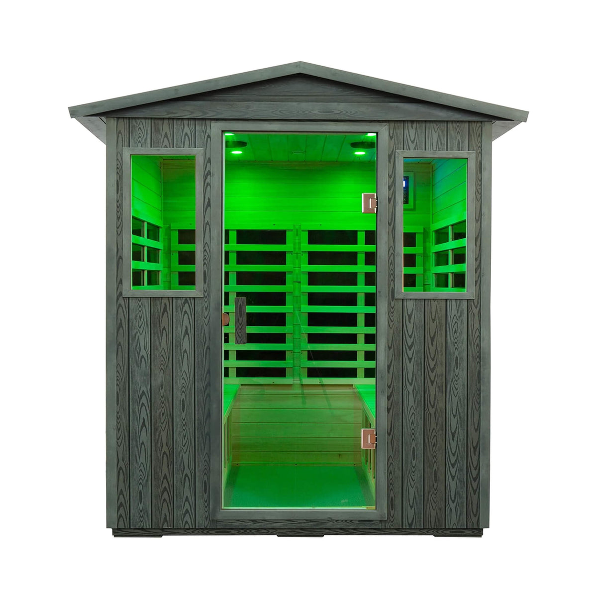 Eterna 4-Person Full-Spectrum Low EMF Carbonized Composite Infrared Sauna Room With Bluetooth Speakers (SAK70182)