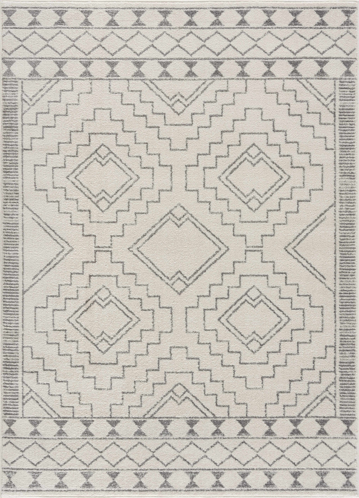 KMRSH-4614 Ivory Tribal Carpet - Clearance