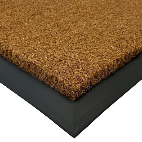 Custom Sized Vinyl Back Natural Coco Coir Entrance Mats
