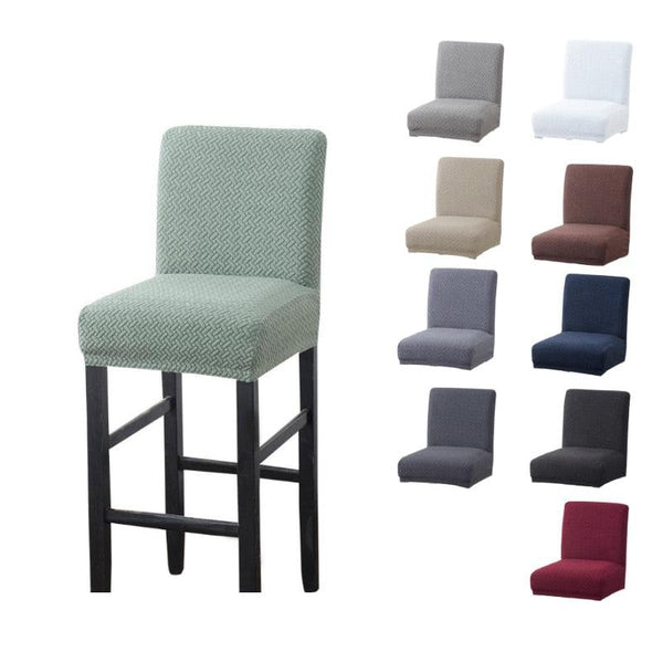 Thick Soft Modern Style Spandex elastic Chair Cover Solid Seat Covers for Bar Stool Chairs Slipcover Home Hotel Banquet Dining Chair Decoration For Liveing room