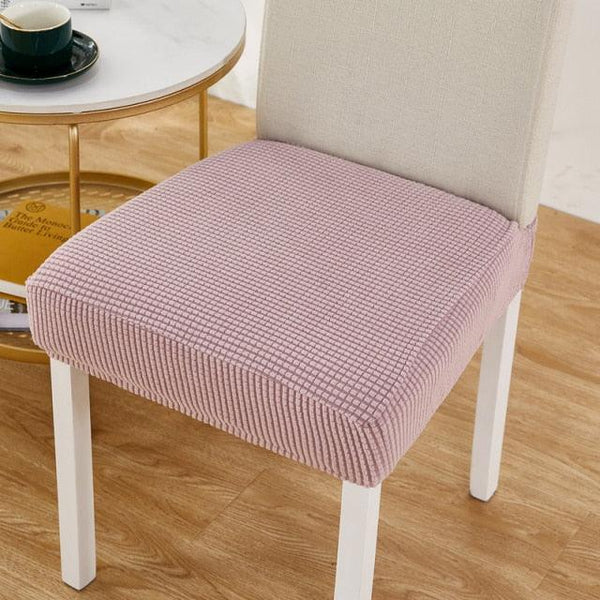 Thick solid seat Covers elastic For Wedding Dining Room Office Banquet housse de chaise chair cover Thicken Dining Room Chair Covers Seat Protector Super Fit Slipcover Stretch Removable Washable Soft Fabric for Home Hotel Dining Room Ceremony