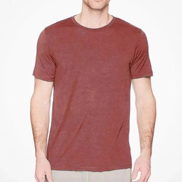 Thick Wool T shirt For Men's Base Layer Modern Shirt Wicking Breathable Quick Dry Anti-Odor With Many Colors Men's Solid Regular Fit T-Shirt Men's Half Sleeves Round Neck T-Shirt