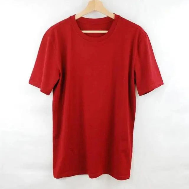 Thick Wool T shirt For Men's Base Layer Modern Shirt Wicking Breathable Quick Dry Anti-Odor With Many Colors Men's Solid Regular Fit T-Shirt Men's Half Sleeves Round Neck T-Shirt