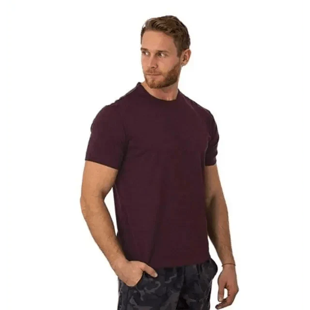 Thick Wool T shirt For Men's Base Layer Modern Shirt Wicking Breathable Quick Dry Anti-Odor With Many Colors Men's Solid Regular Fit T-Shirt Men's Half Sleeves Round Neck T-Shirt