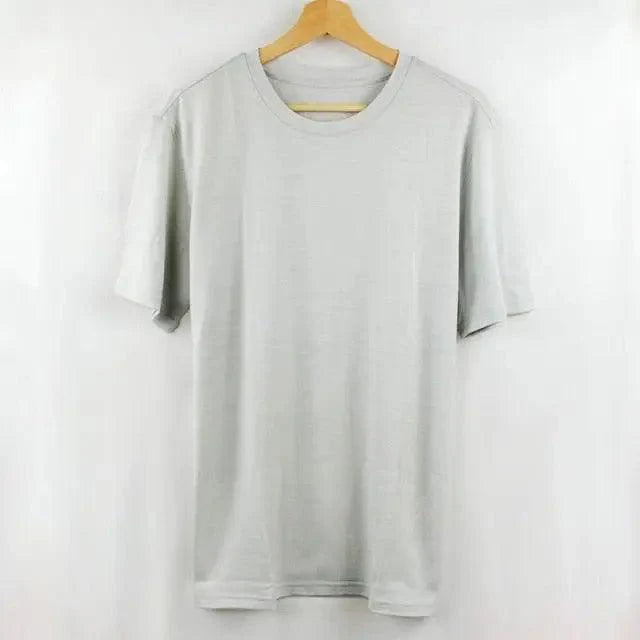 Thick Wool T shirt For Men's Base Layer Modern Shirt Wicking Breathable Quick Dry Anti-Odor With Many Colors Men's Solid Regular Fit T-Shirt Men's Half Sleeves Round Neck T-Shirt