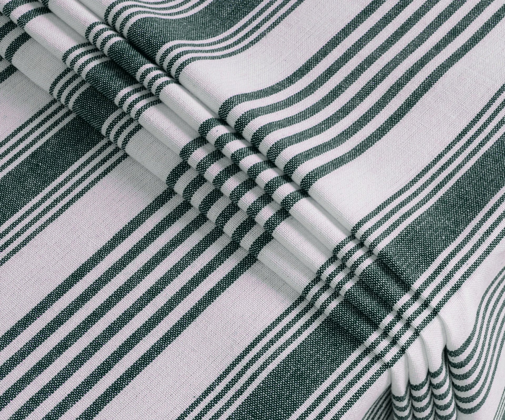 Striped Tablecloth Green - French Provence Tablecloth