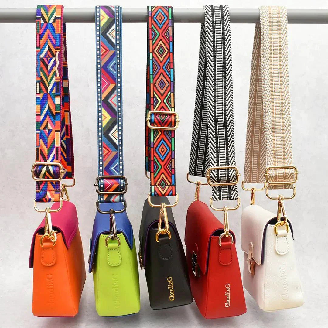 Compact Leather Crossbody Handbag - Cabernet