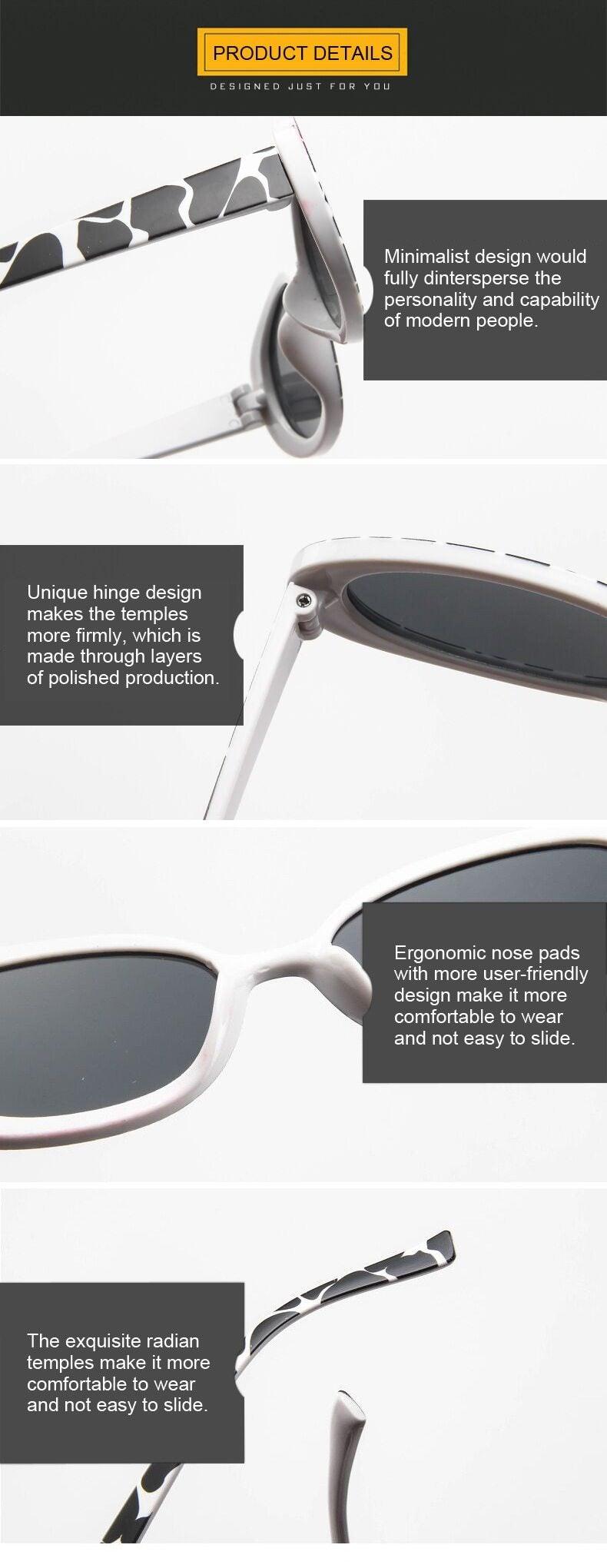 Tiny Small 90s Sunglasses Women Polarized Retro Oval Shape Sunglasses For Woman Designer Sun Glasses For Female Elegant Small Frame Cool Vintage