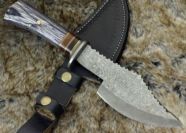 Titan Damascus Axe with Pakkawood Handle - Gifts for You 'n Me