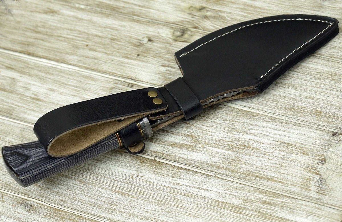 Titan Damascus Axe with Pakkawood Handle