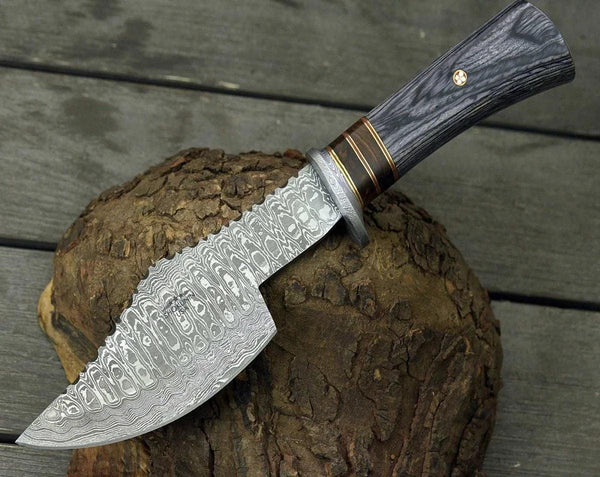 Titan Damascus Axe with Pakkawood Handle - Gifts for You 'n Me