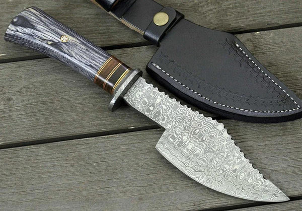 Titan Damascus Axe with Pakkawood Handle - Gifts for You 'n Me