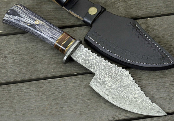 Titan Damascus Axe with Pakkawood Handle