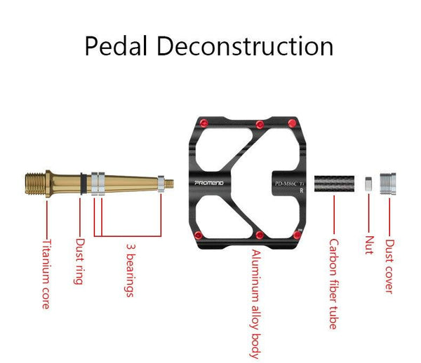 Titanium Bicycle Pedal Titanium Shaft Carbon Tube Bicycle Pedal Mountain Bike 3 Palin Pedal Road Bike Riding Pedal Bicycle Platform Pedals Bicycle Pedal Titanium Shaft Carbon Tube Bicycle Pedal Mountain Bike Pedal Road Bike Riding Pedal