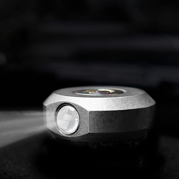 EDC Keychain LED Flashlight High Powerful Outdoor Light Self Defense Mini Torch Lighting Strobe Hiking Camping Ring King Wautton Outdoor Gear