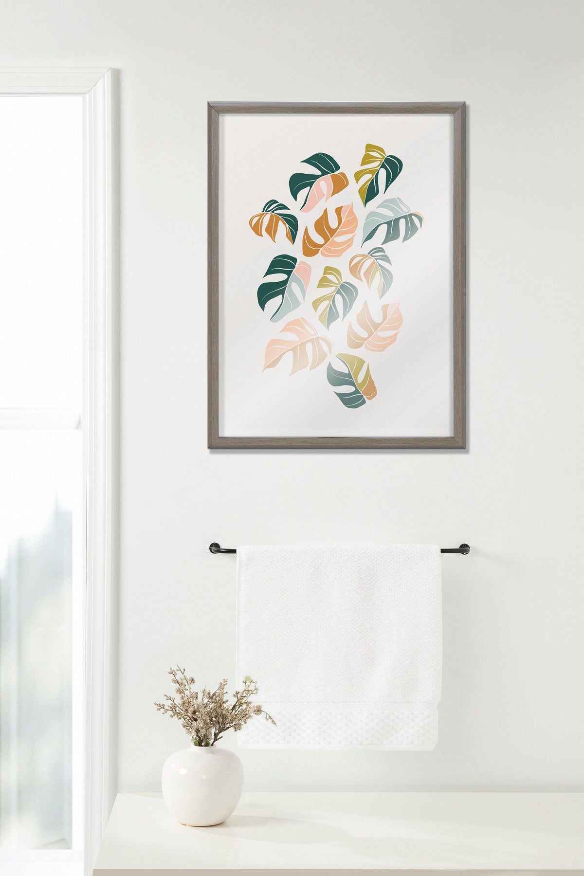 Blake Tropical Leaves 02 Framed Printed Glass by Alicia Schultz