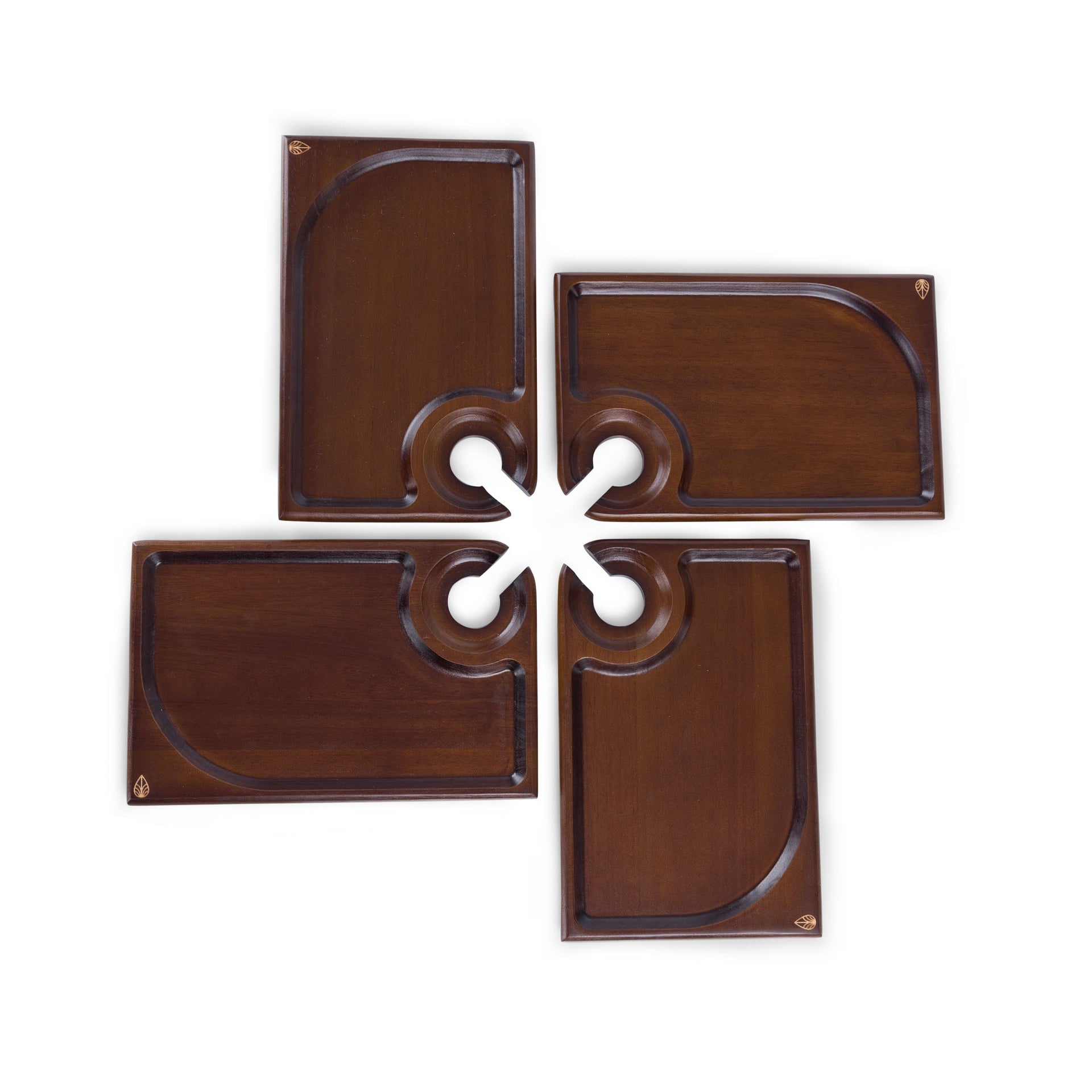 Rectangle Wine Appetizer Plate Set of 4 Picnic Time Family of Brands