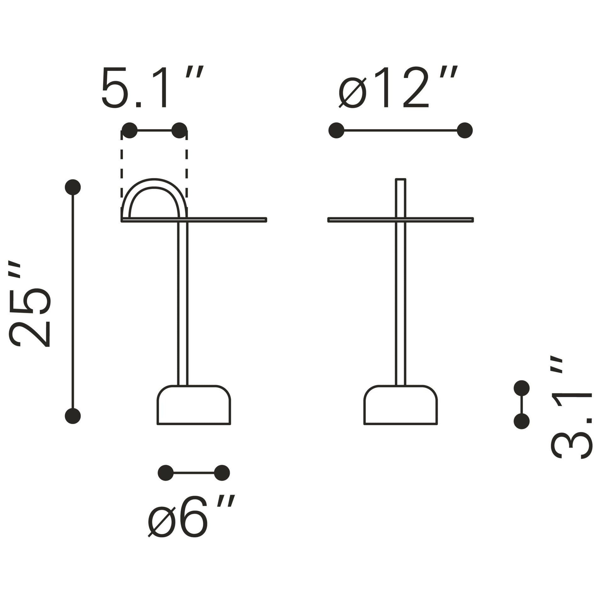 Will Side Table White