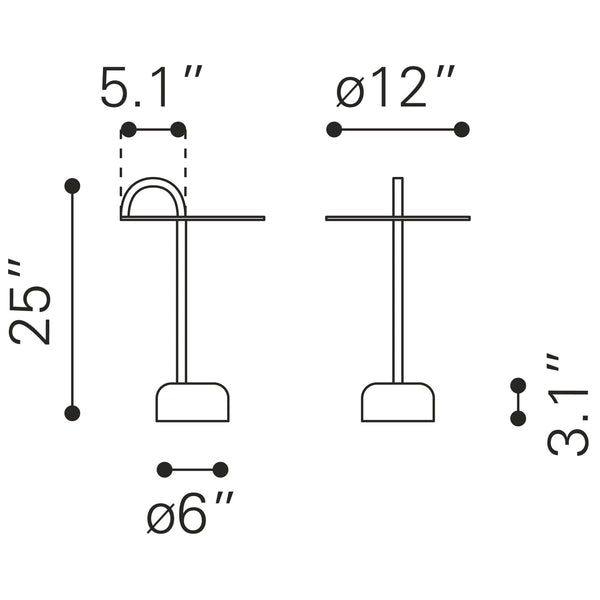 Will Side Table White