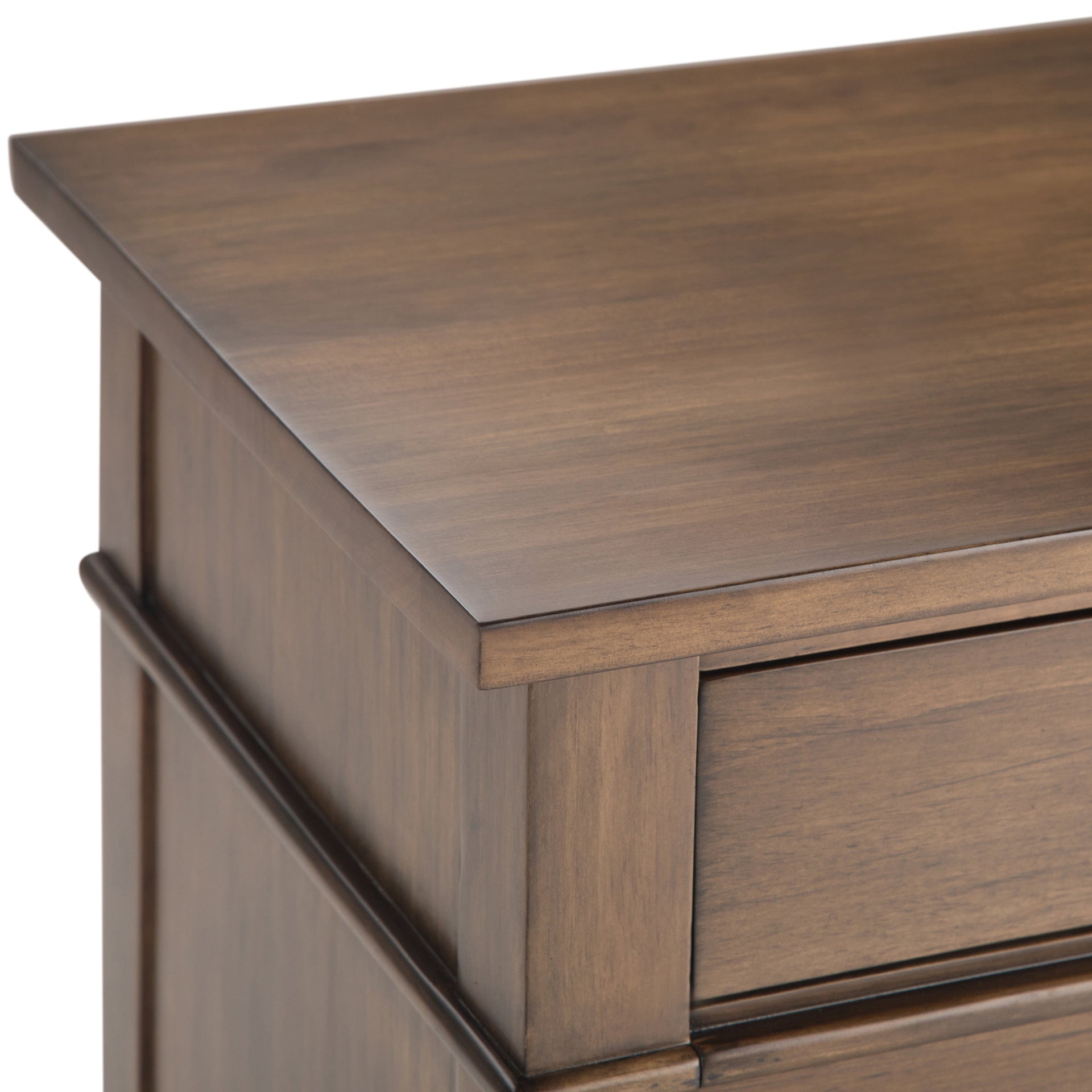 Carlton 24 Inch Wide Solid Wood Bedside Table in Rustic