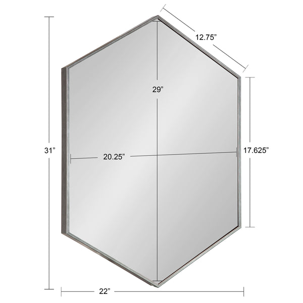Rhodes Framed Hexagon Wall Mirror