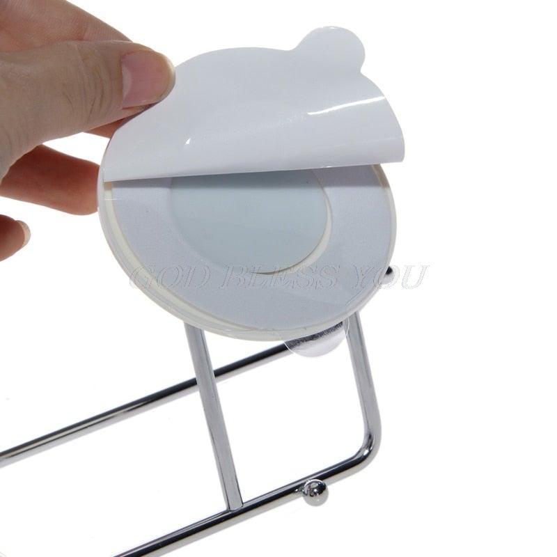 Toilet Paper Holder Bathroom Suction Hanger Tissue Rack Kitchen Towel Hook Powerful Vacuum Suction Cup Toilet Paper Roll Holder Wall Mount Towel Tissue Rack For Bathroom And Kitchen-Drill Free