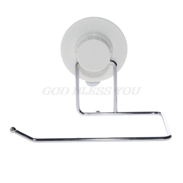 Toilet Paper Holder Bathroom Suction Hanger Tissue Rack Kitchen Towel Hook Powerful Vacuum Suction Cup Toilet Paper Roll Holder Wall Mount Towel Tissue Rack For Bathroom And Kitchen-Drill Free