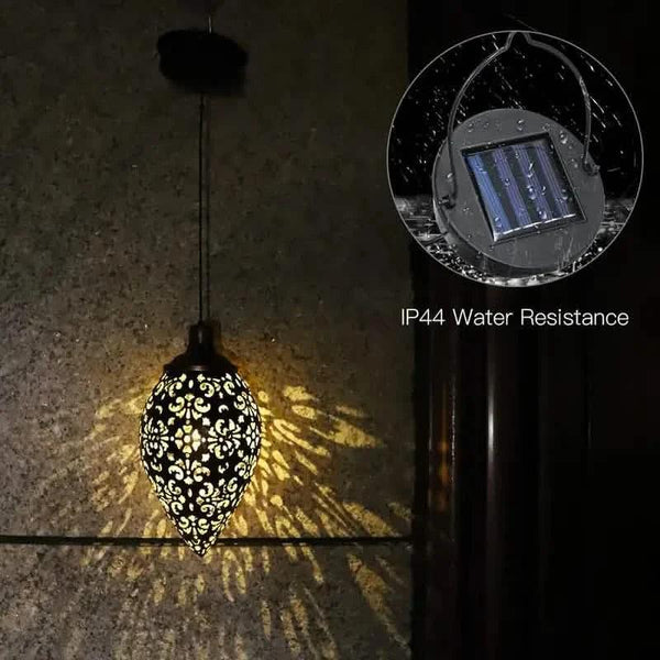 Tomshine Solar Lantern LED Moroccan Garden Lights Metal Lamp Waterproof