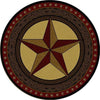 Tooled Leather Star 8' Round Rug