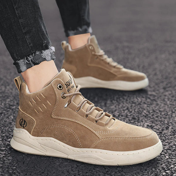 Tooling Boots Fashion Casual Sport Mans Shoe Students Four Seasons High Top Round Toe Wear-resistant Outdoor Desert Driving Boot