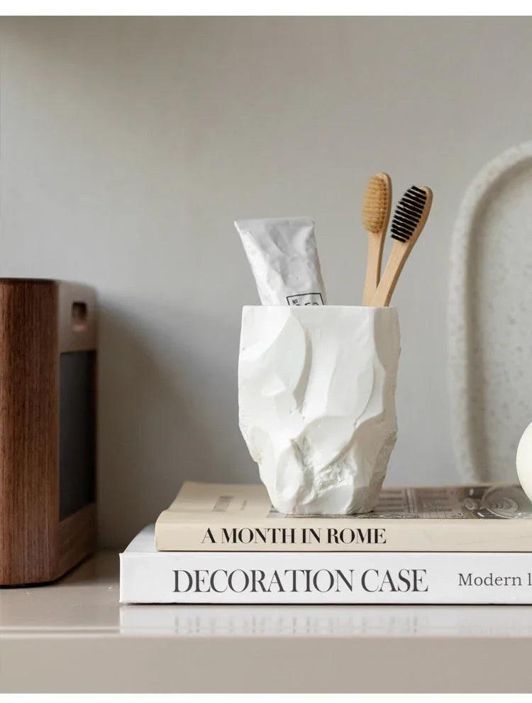 Toothbrush Cup - Nordic Ceramic Stone