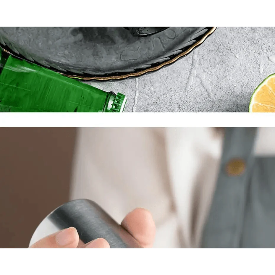 Automatic Beer Bottle Opener Magnet Beer Opener Stainless Steel Push Down Opener Wine Beer Soda Cap Opener Kitchen Accessories