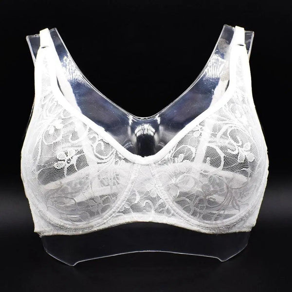 Plus Size Lace Bras For Women Underwired Bralette Womens Underwear Delicate Embroidery Lingerie Brassiere