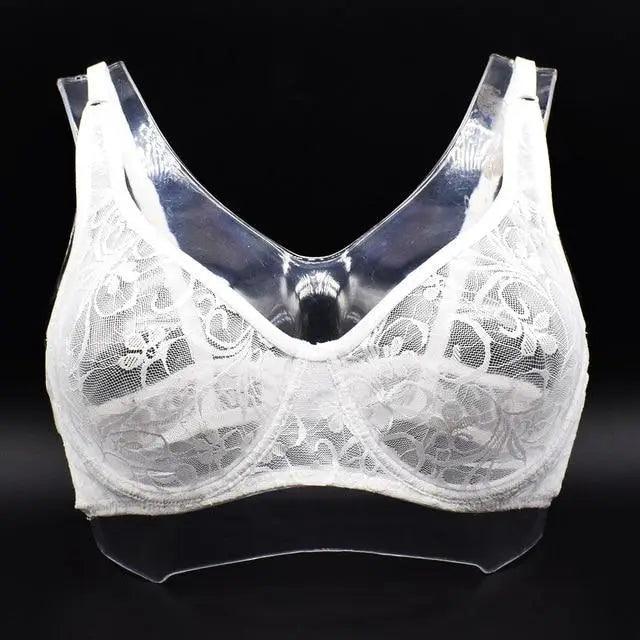 Plus Size Lace Bras For Women Underwired Bralette Womens Underwear Delicate Embroidery Lingerie Brassiere