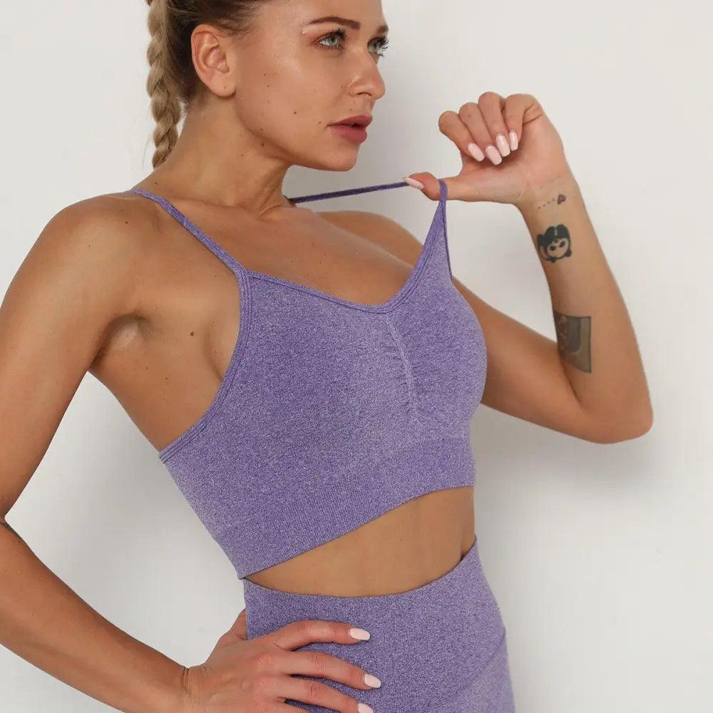 Push Up Sports Tops Fitness For Women And Girls Sport Female Sport Gym Top Padded Gym Brassiere Sports