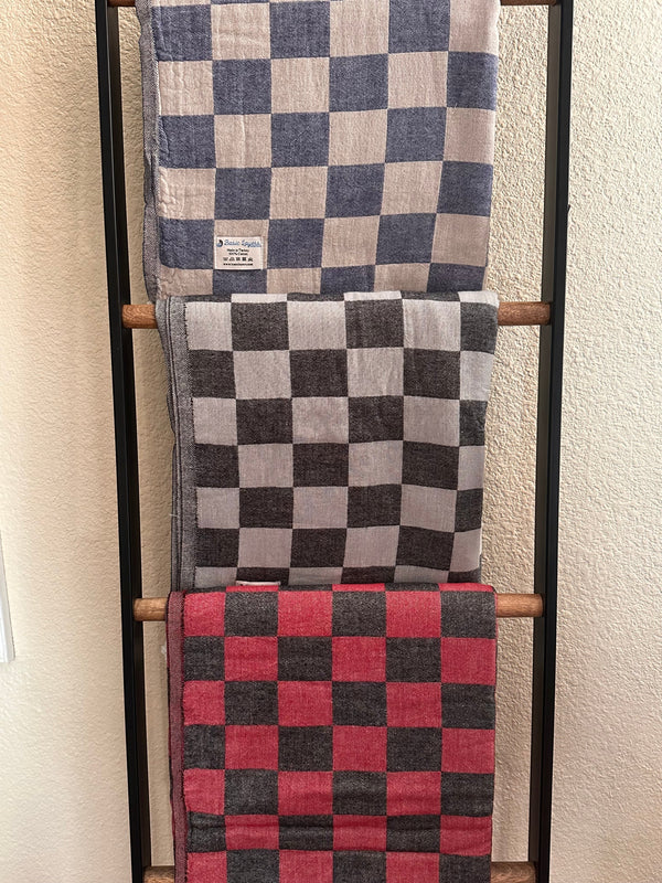 Checkered Turkish Cotton Throw