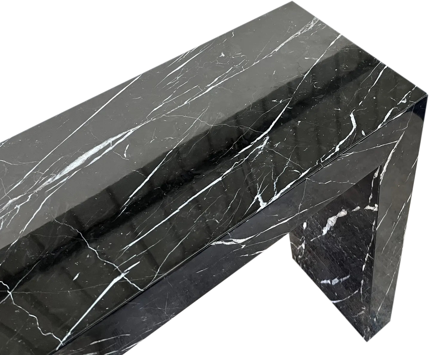 Toros Black Marble Rectangular Console Polished (W)12