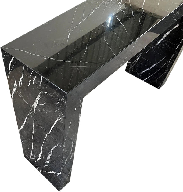 Toros Black Marble Rectangular Console Polished (W)12