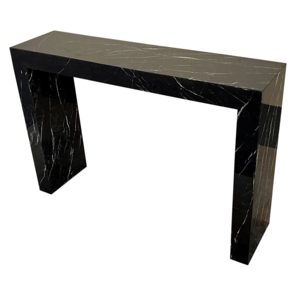 Toros Black Marble Rectangular Console Polished (W)12