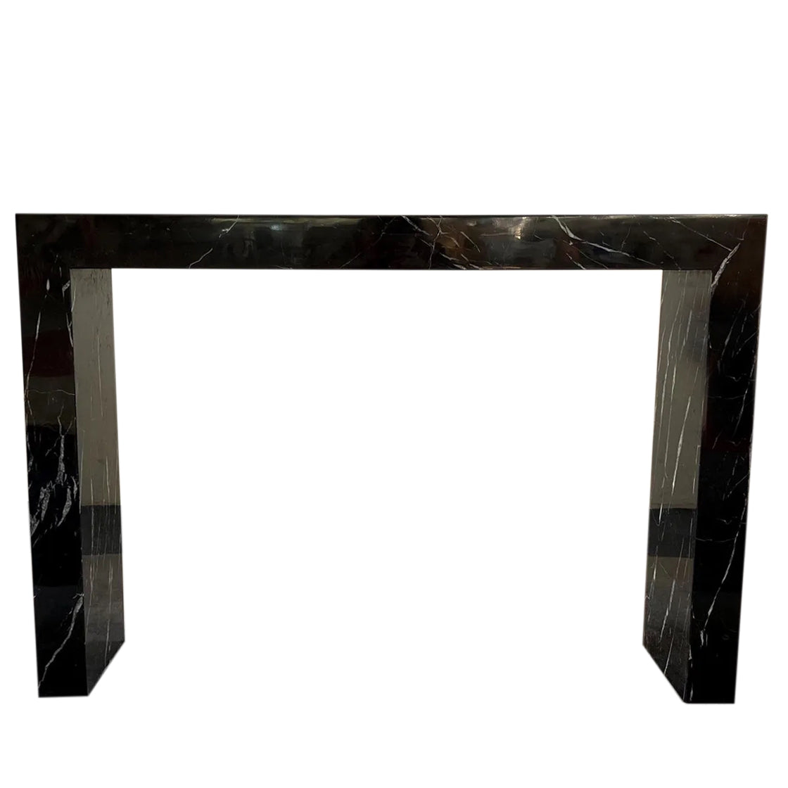 Toros Black Marble Rectangular Console Polished (W)12
