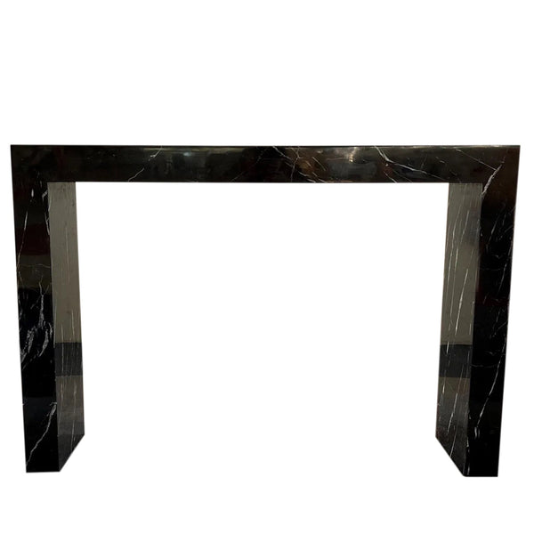 Toros Black Marble Rectangular Console Polished (W)12