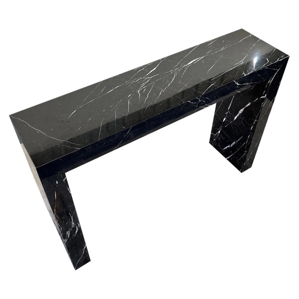 Toros Black Marble Rectangular Console Polished (W)12