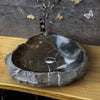 Toros Black Marble Natural Stone Vessel Sink (W)31