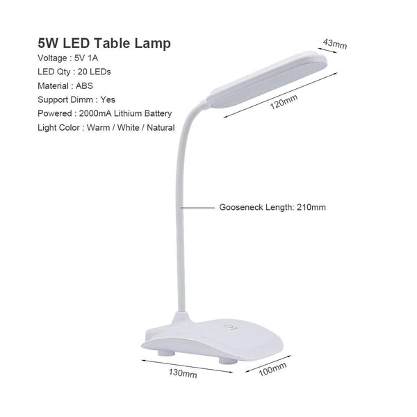 Touch LED Desk Lamps Built-in Lithium Battery USB Charging Natural Warm White Dimmable Night Lights For Bedroom Bedside Decorative Table Lamp Cute Study Lamps for Bedroom Décor