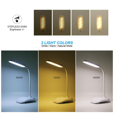 Touch LED Desk Lamps Built-in Lithium Battery USB Charging Natural Warm White Dimmable Night Lights For Bedroom Bedside Decorative Table Lamp Cute Study Lamps for Bedroom Décor