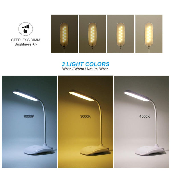 Touch LED Desk Lamps Built-in Lithium Battery USB Charging Natural Warm White Dimmable Night Lights For Bedroom Bedside Decorative Table Lamp Cute Study Lamps for Bedroom Décor