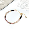 Tourmaline & Garnet Tasbih Bracelet | Women's Misbaha - 33 Beads, 4mm