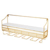 Wall Mounted Wine Rack & Cork Storage in Gold