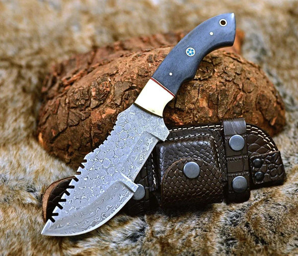 TrailMaster Tracker Knife with Brass & Bone Handle - Gifts for You 'n Me
